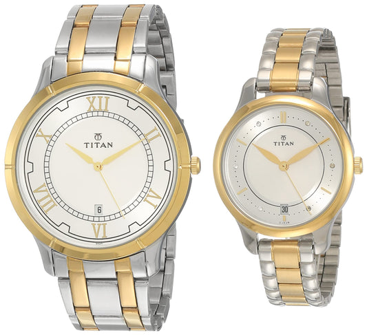 Titan Wedding Bandhan Analog Silver Dial Unisex's Watch-NM17752481BM01 / NL17752
