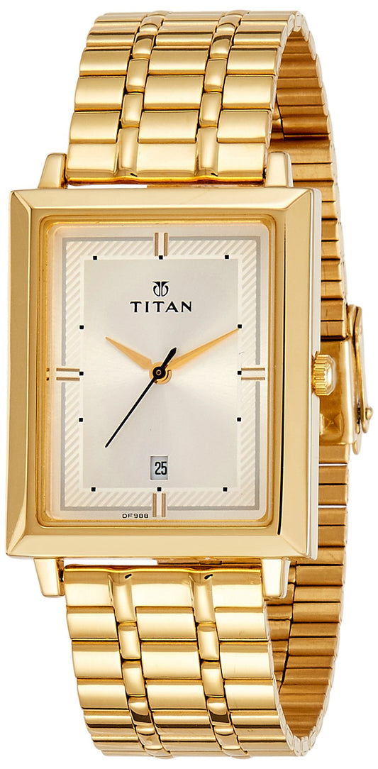 Titan Edge Analog White Dial Men's Watch - NH1043YM01A / NH1043YM01A/NP1043YM01