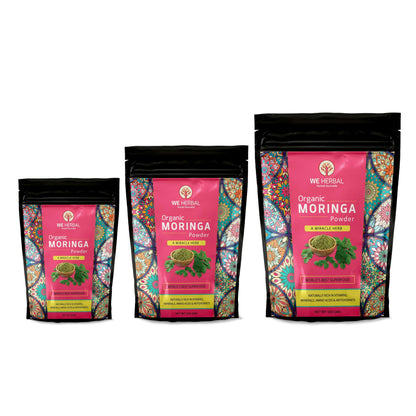 WE HERBAL Organic Moringa Powder, 100% Natural, Helps in Weight Loss, R- image 2