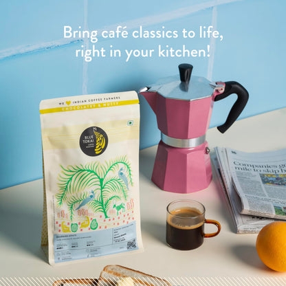 Blue Tokai Coffee Roasters Baarbara Estate - Medium Dark Roast | Aeropress Grind 1Kg | Intense Flavour | 100% Arabica Beans | Specialty Coffee | Freshly Roasted Ground Coffee