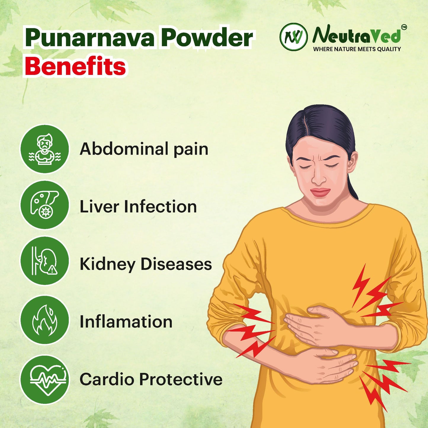 NeutraVed Punarnava Powder (200g) | Pure Boerhavia Diffusa Root | Natural Herbal Supplement for Urinary Wellness, Kidney Care & Liver Health | Rejuvenating Herb | No Fillers