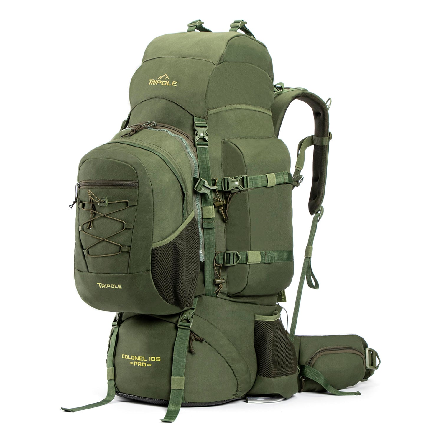 TRIPOLE Colonel Pro Metal Frame Rucksack with Detachable Day Pack and Rain Cover for Trekking and Travelling | 5 Year Warranty