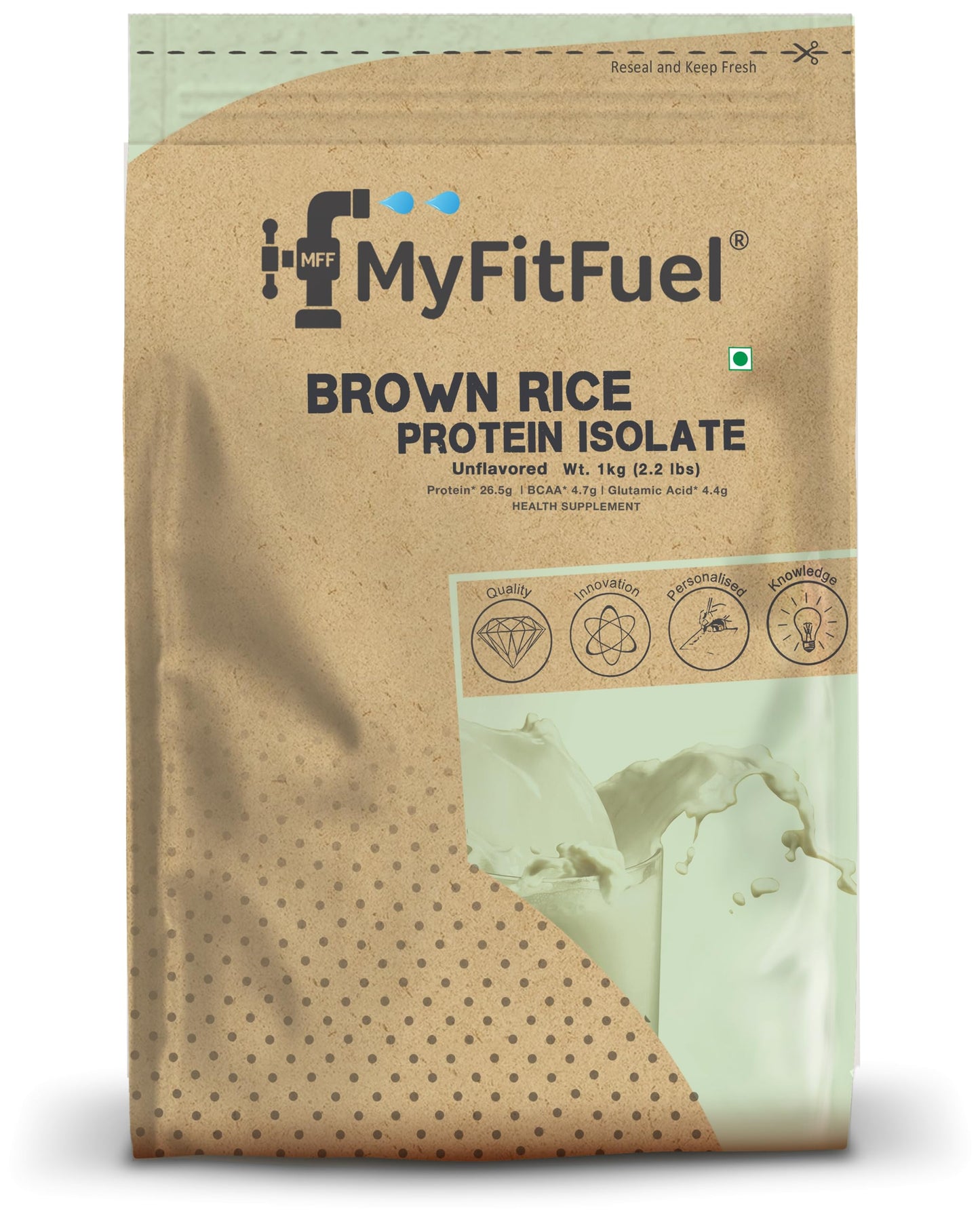 MyFitFuel Plant Brown Rice Protein, 1Kg (Unflavored)- image 7