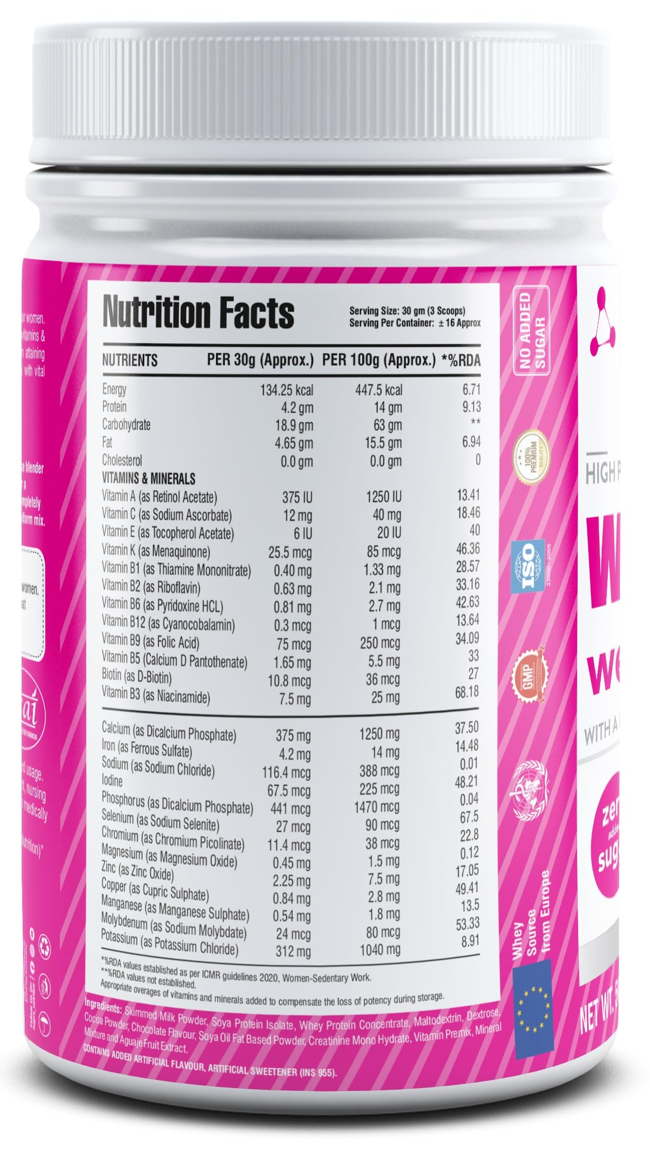 Mypro Sport Nutrition High Protein Women Weight Gainer For Increase Mus- image 2