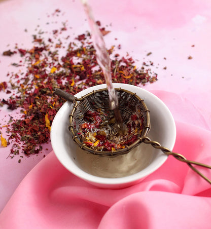 Karma Kettle Nathula Caffeine Free Tea with Rhododendron, Tulsi & Marigold, 50 GMS Loose Leaf in Tin, 50 g