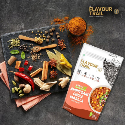 The Flavour Trail Pure & Natural Amritsari Chole Masala| No Nasties| Natural & Pure| No Preservatives| 100gm