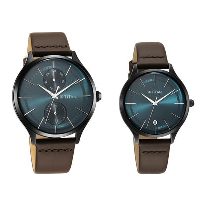 Titan Analog Green Dial Men's Watch-NP9400494204QL01/NP9400494204QL01 G- image 2