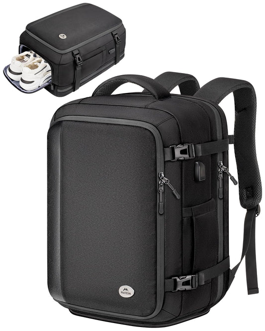 MATEIN Travel Backpack with Shoe Compartment for Men, 17 Inch Underseat Laptop B