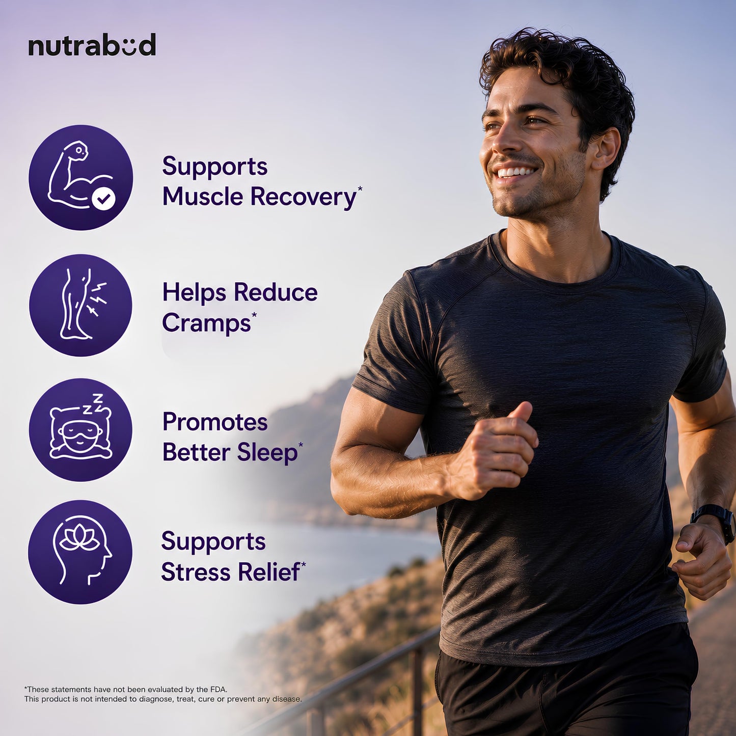 Nutrabud Magnesium Glycinate Supplement - 120 Vegetable Capsules - 550mg for Men, Women | High Absorption Chelated Form for Healthy Muscles, Nerves & Better Sleep (120 Count (Pack of 1))
