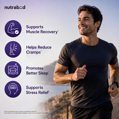 Nutrabud Magnesium Glycinate Supplement - 120 Vegetable Capsules - 550mg for Men, Women | High Absorption Chelated Form for Healthy Muscles, Nerves & Better Sleep (120 Count (Pack of 1))