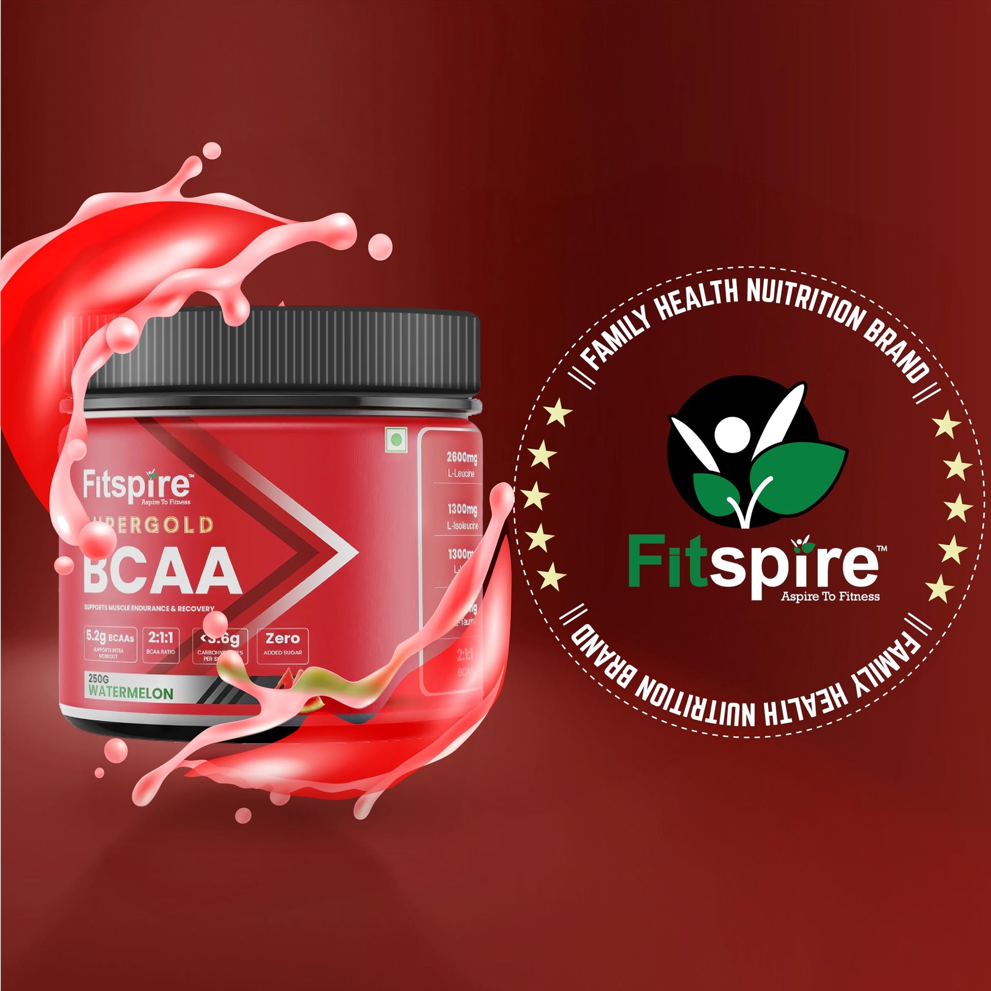 Fitspire Super Gold BCAA For Men & Women | 5.2 Gram BCAAs | Zero Added- image 9