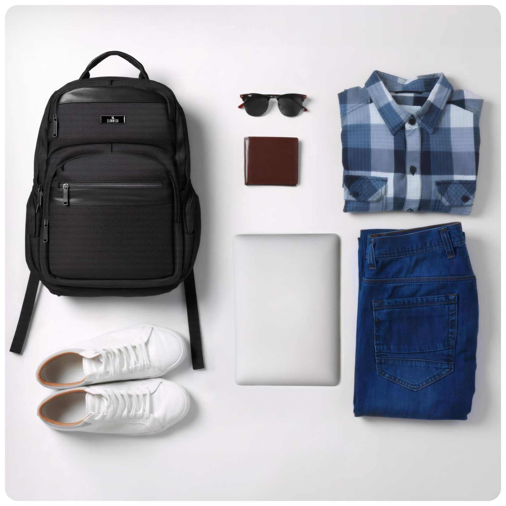 THE CLOWNFISH Haven Series Laptop Bag | Office travel with USB port & c- image 2