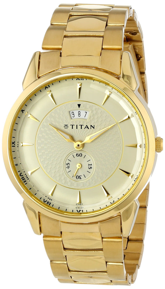 Titan Regalia Analog White Dial Men's Watch -NK1521YM02