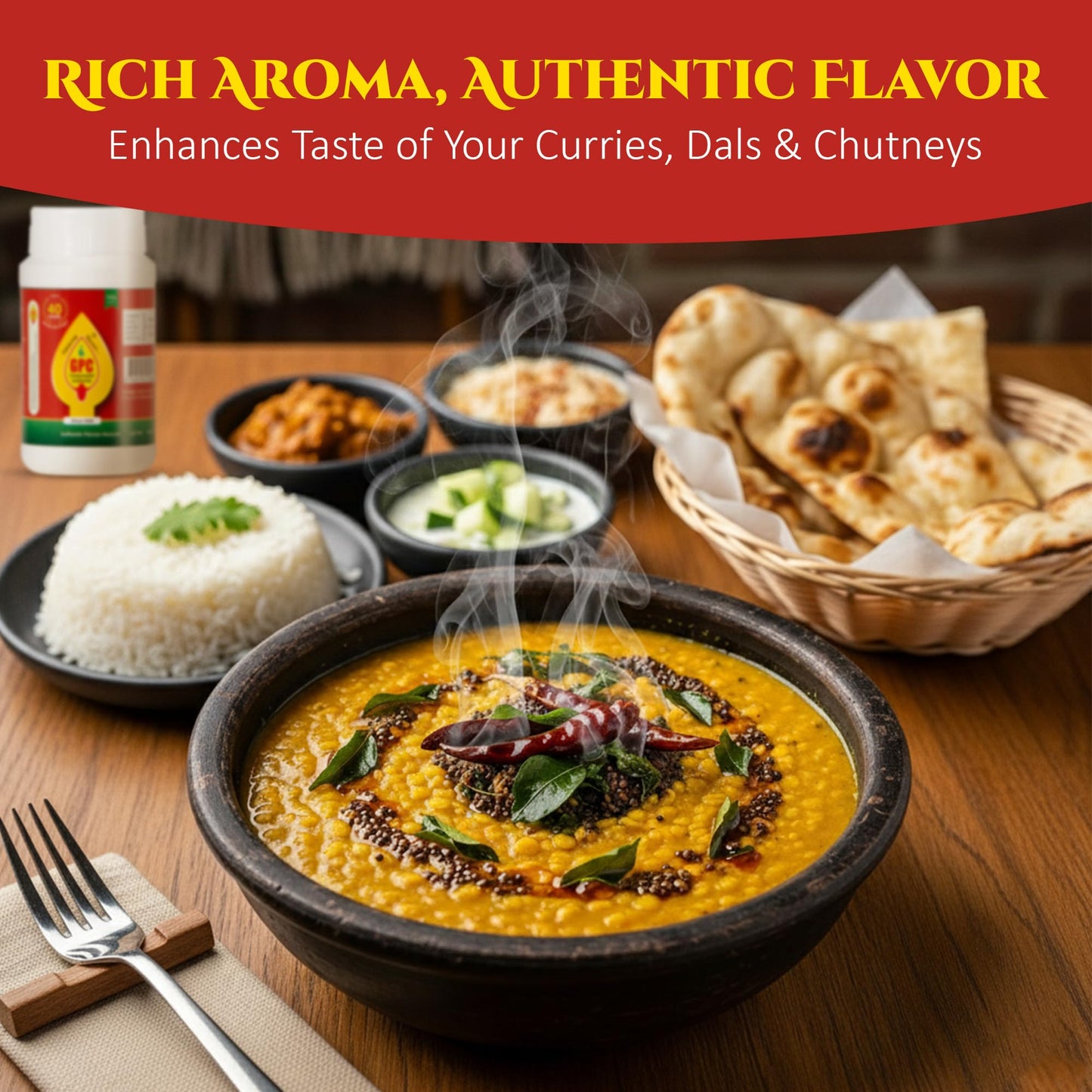 GPC Compounded Hing Powder 100g | Superfine Strong Asafoetida Blend for Rich Flavour and Taste | Zero Added Colors & Preservatives, Antioxidant-Rich, Digestive & Aromatic Spice