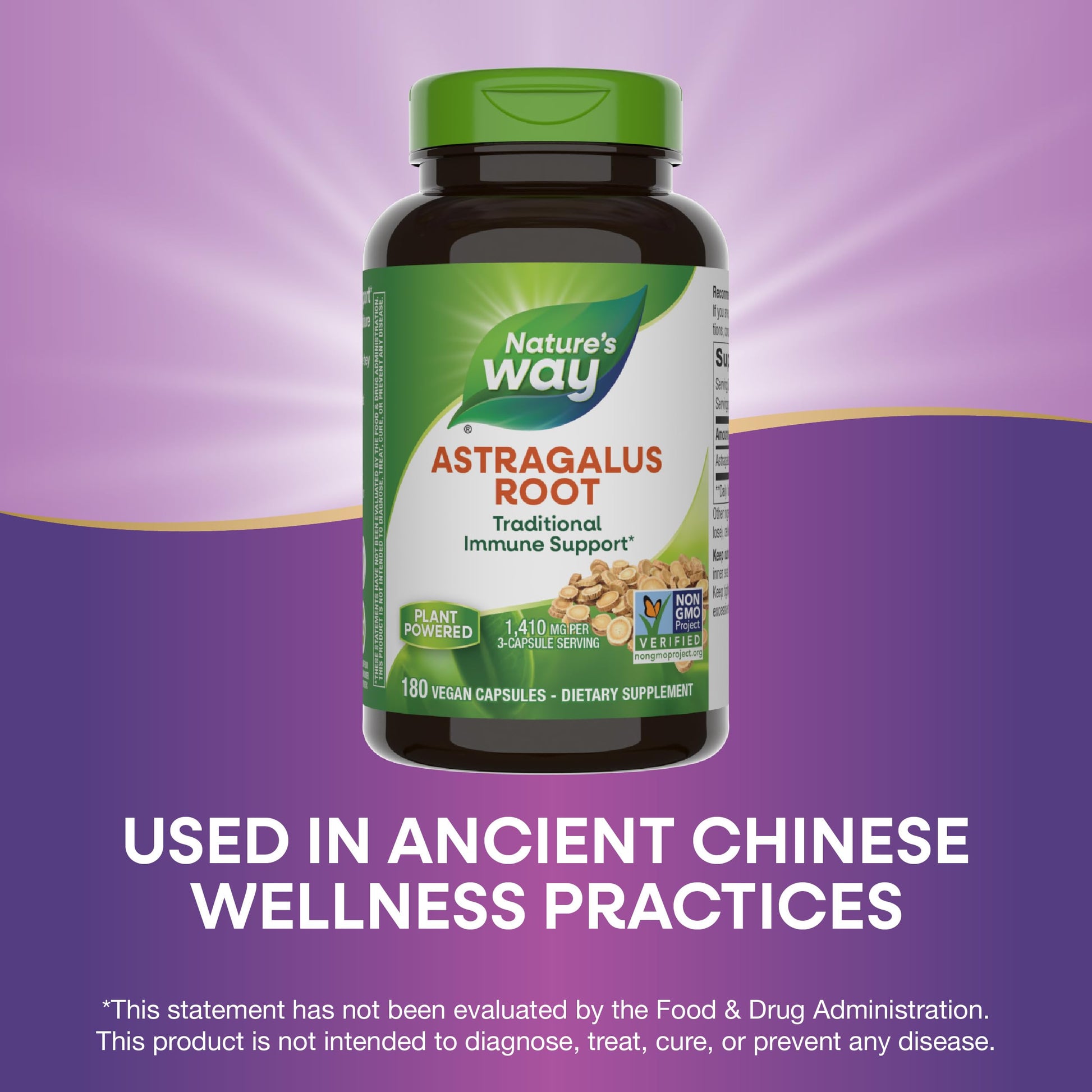 Nature's Way Astragalus Root 180 AD- image 3
