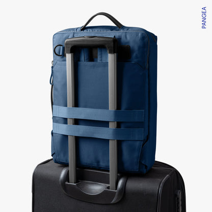DailyObjects PET Deep Sea Meridian Convertible Briefpack (Backpack + Briefcase) (16L)| 100% Recycled | Fits Laptop Upto 16 Inch | Lightweight Shoulder Backpack | Multiutility Bag with Trolley Sleeve