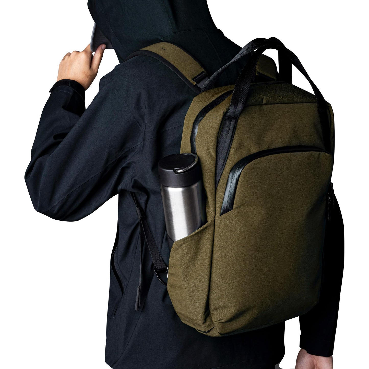 ALPAKA Bravo Totepack Axoflux 300D - Convertible Tote and Backpack - Fits 16-inch Laptop - Weatherproof Fabric 13 Liters, Green, Medium, Tote Bag,sleek