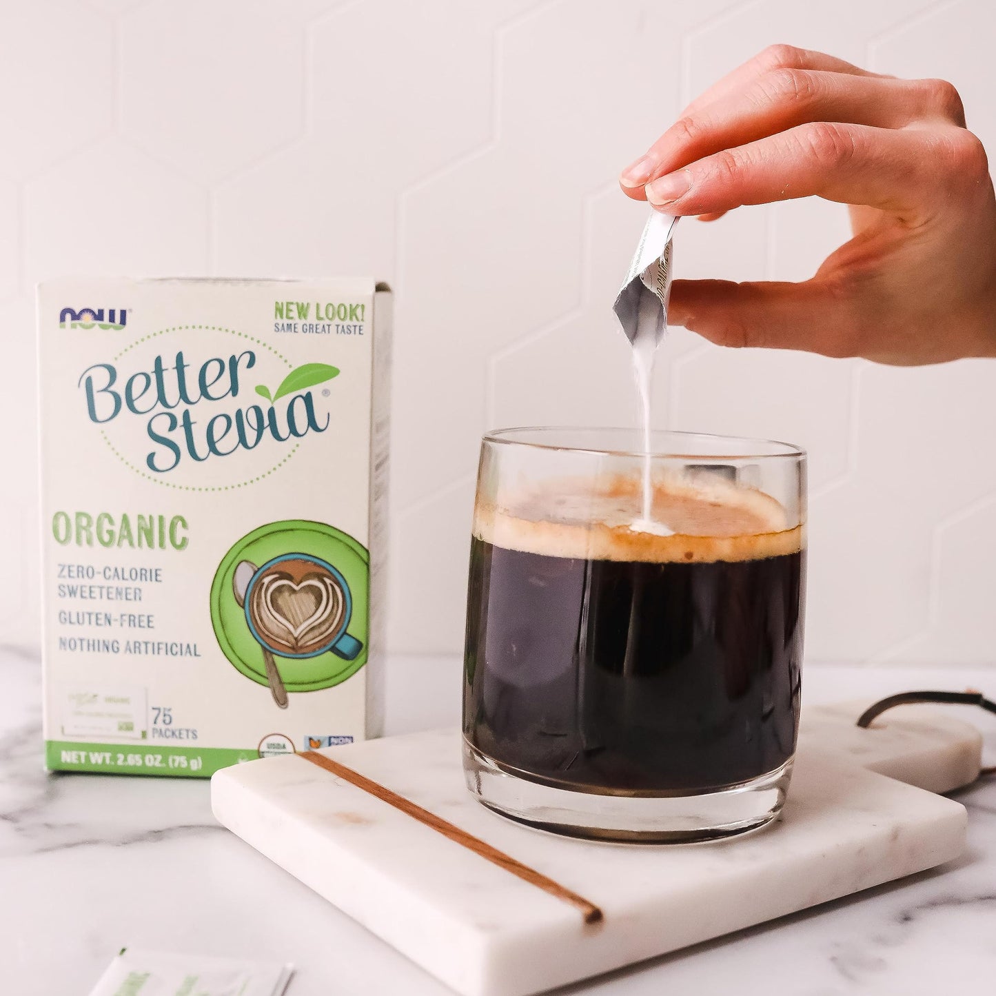 NOW Foods Organic BetterStevia,75 Packets- image 4