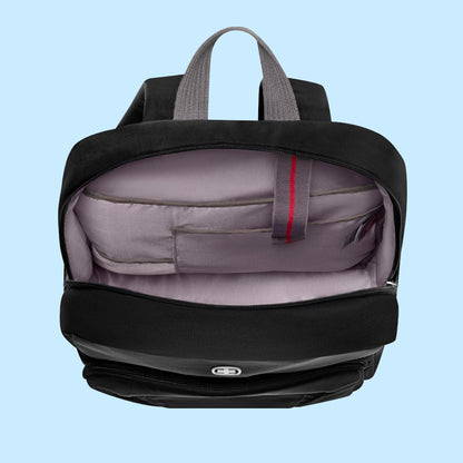 WENGER, Motion, 15.6 Inches Laptop Backpack, 20 liters, Black, 612545, Business Travel Bag, Swiss Designed