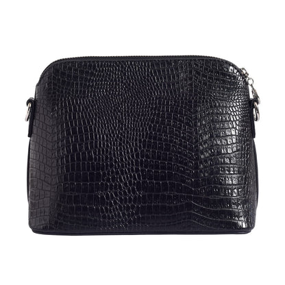 Lino Perros Women's Sling Bag (CROCOBLACK)
