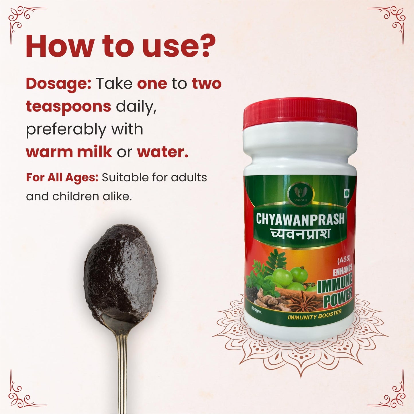 Varah Healthcare - Chyawanprash | Helps Build Strength & Stamina | Builds Overall Health | Ayurvedic Health Supplement | 500 gm