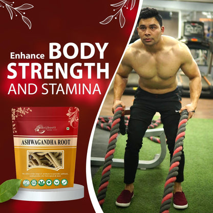 BIRJU MAHAVIR Ashwagandha Root Withania Somnifera (100 G),Natural (Bmkb- image 5