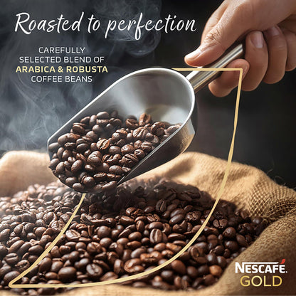 NESCAFE Gold Instant Coffee Powder | Premium Imported Coffee | Freeze Dried | Rich & Smooth Taste | 50g, Jar