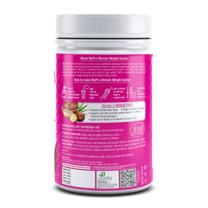 Mypro Sport Nutrition High Protein Women Weight Gainer For Increase Mus- image 5