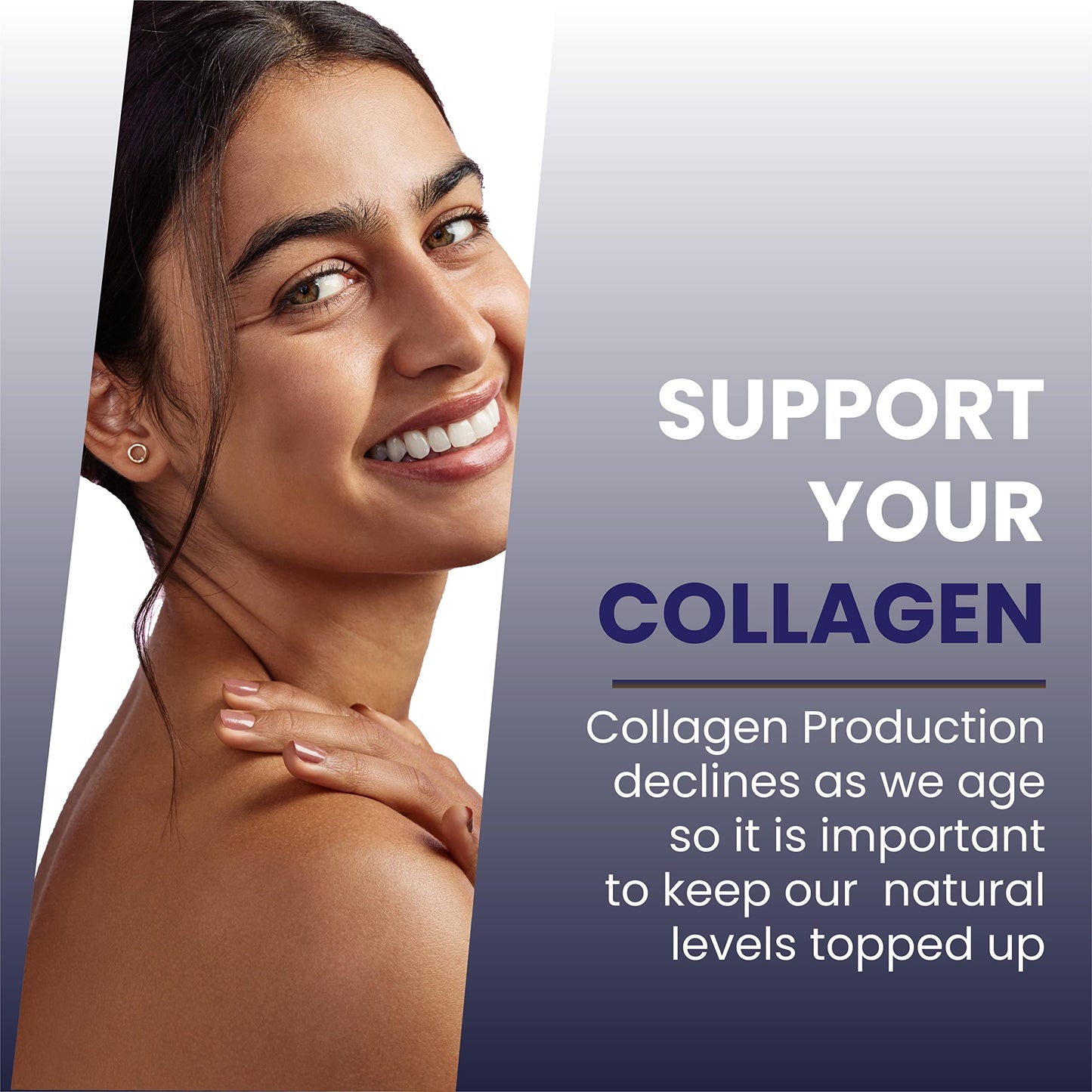 Nutrisage Multi Collagen Peptides Powder -Easy to Dissolve - Type I, II, III, V, X - for Women & Men - Promotes Hair, Skin, Nails, & Joint Health