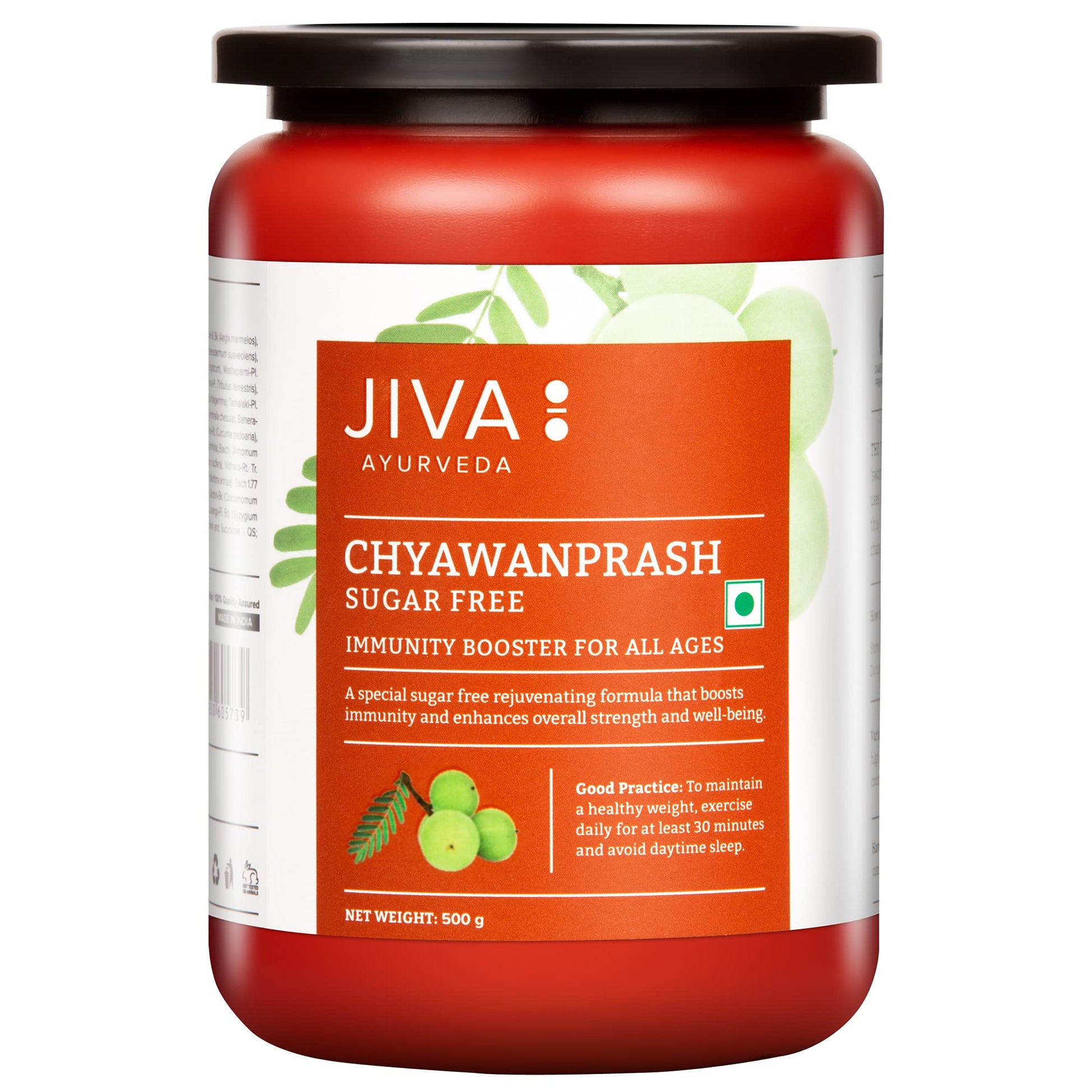 Jiva Sugar Free Chyawanprash | 500gm (Pack of 1) | 100% Pure & Natural | Rich in
