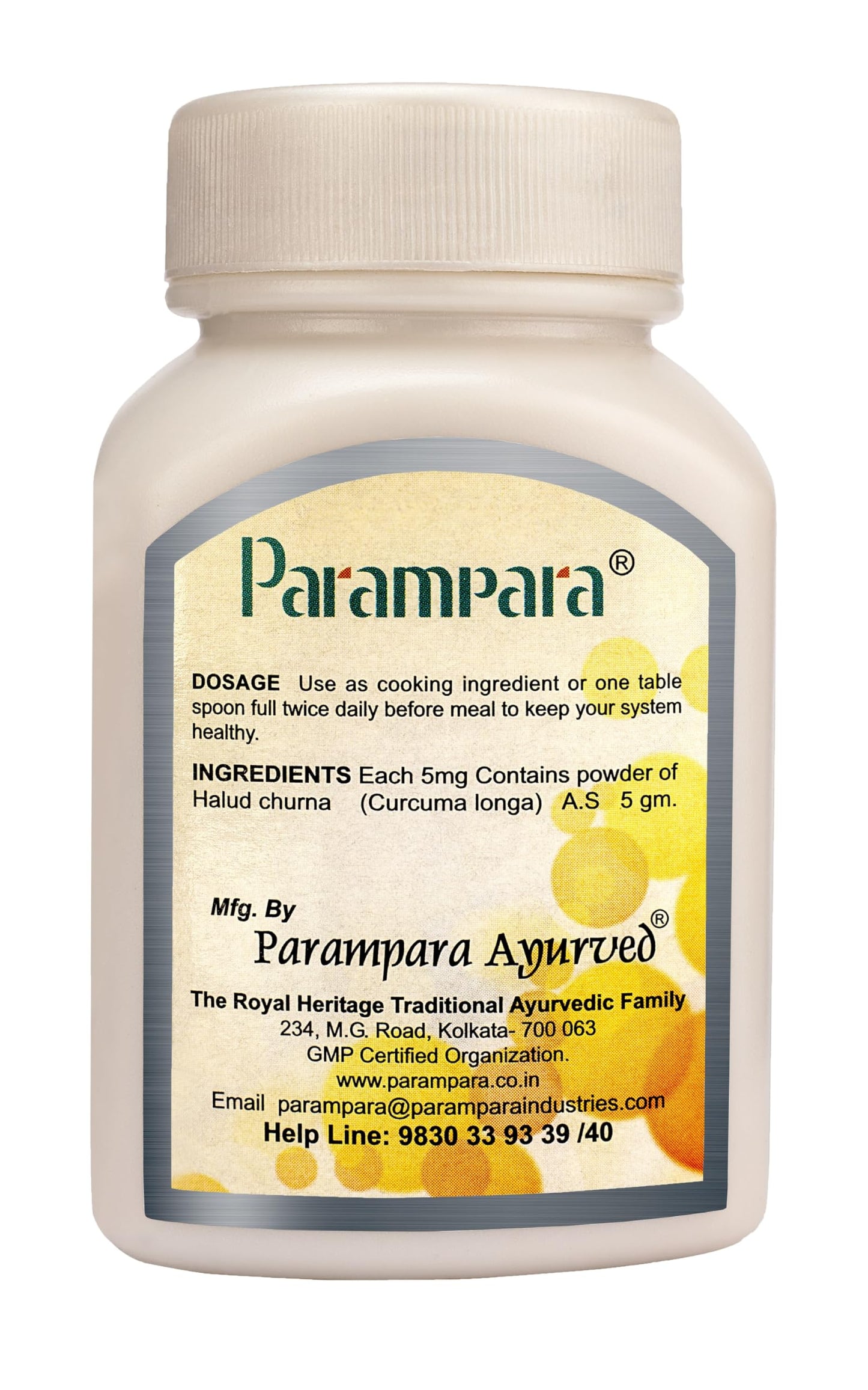 Parampara Ayurved Halud Churna Ayurvedic Natural Wild Turmeric Powder f- image 6