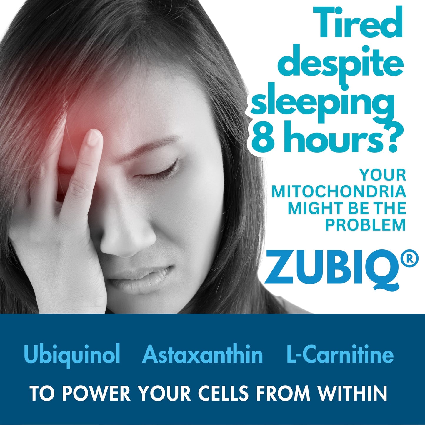 Princeton Healthcare ZUBIQ | Ubiquinol CoQ10 200mg Tablets | L-Carnitine + Astaxanthin + Lycopene + Zinc | Advanced Mitochondrial Energy & Antioxidant Support | 10 Tablets