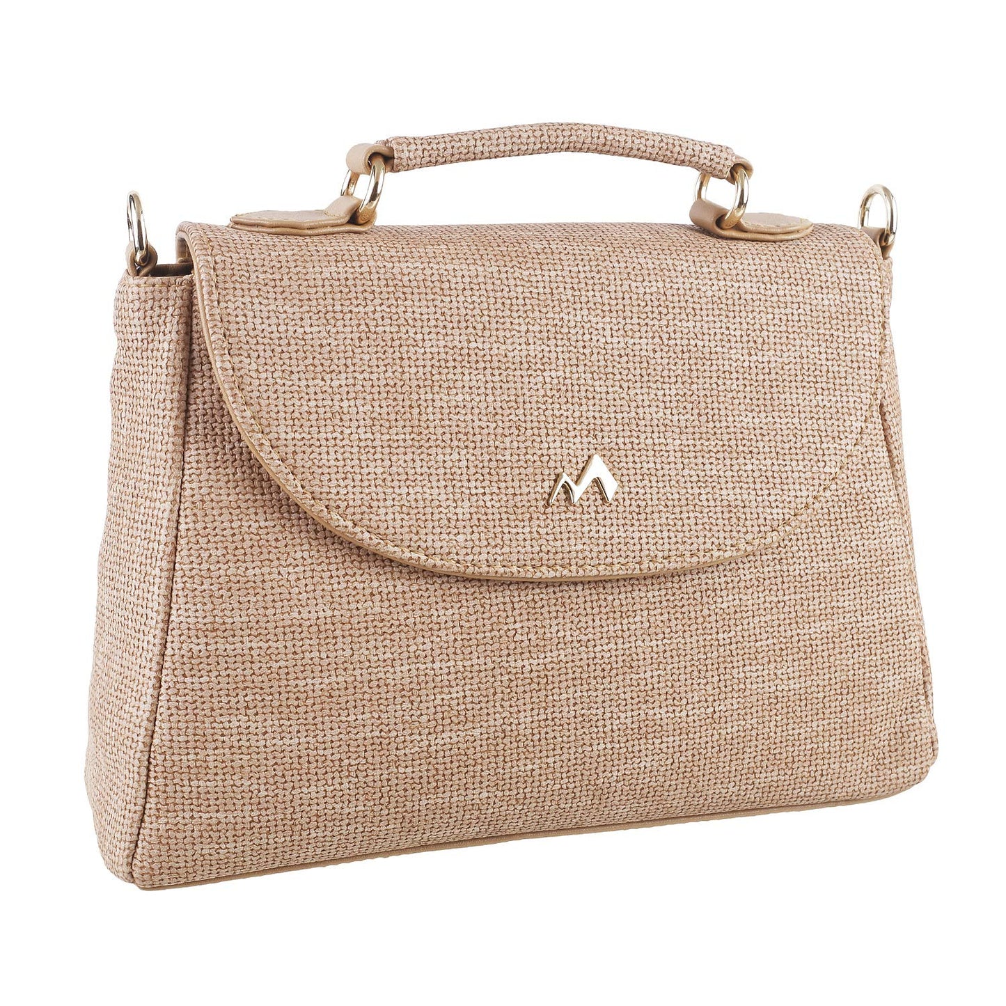 Metro Womens Synthetic Beige Flap Over Sling (One Size)