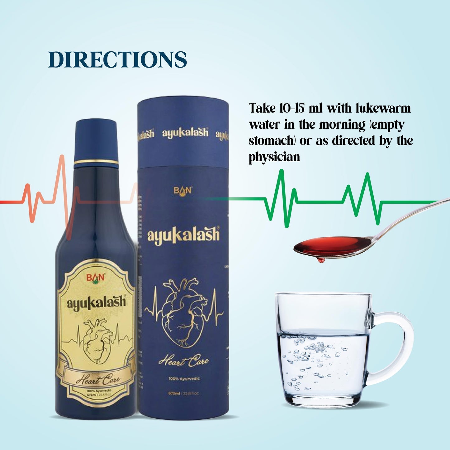 AYUKALASH Heart Care Ayurvedic Syrup 675 ml | Herbal Blend with Ayurveda Ingredients | Zero Sugar Formula | Natural Chyawanprash Based Supplement for Wellness, Digestion, Blood Pressure & Cholesterol