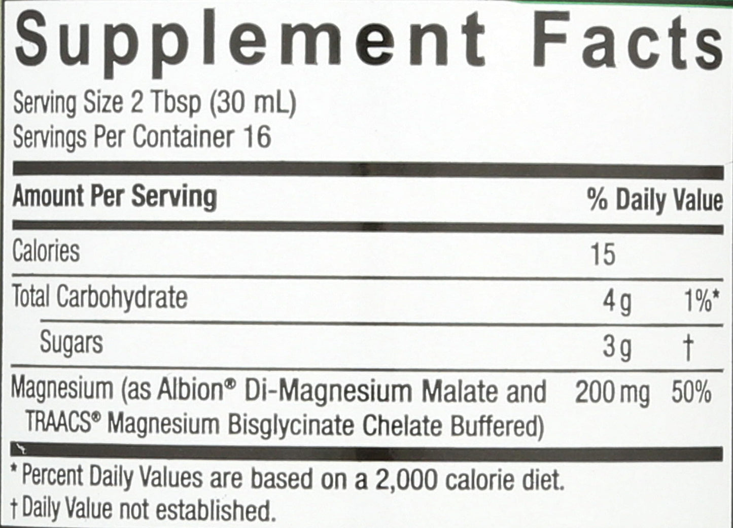 Nature's Answer Liquid Magnesium Glycinate