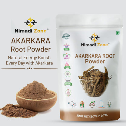 Nimadi Zone Akarkara Root Powder | Anacyclus Pyrethrum | Pellitory Root- image 6