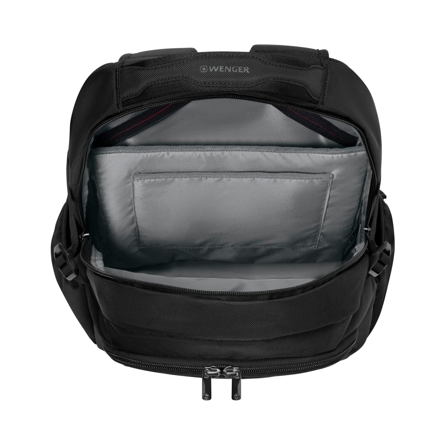 WENGER, New Essentials 2023, XE RYDE 16 inches Laptop Backpack (26 liters), 47 cm, Recycled Polyester PVC, Black, 612736, Travel Bag with Tablet Pocket | Swiss Designed
