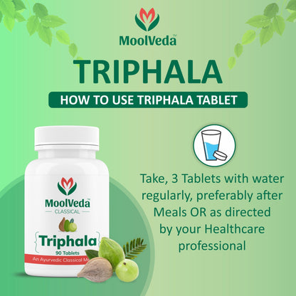 Moolveda Triphala Tablets | Uses For Digestion, Constipation and Detox- image 3
