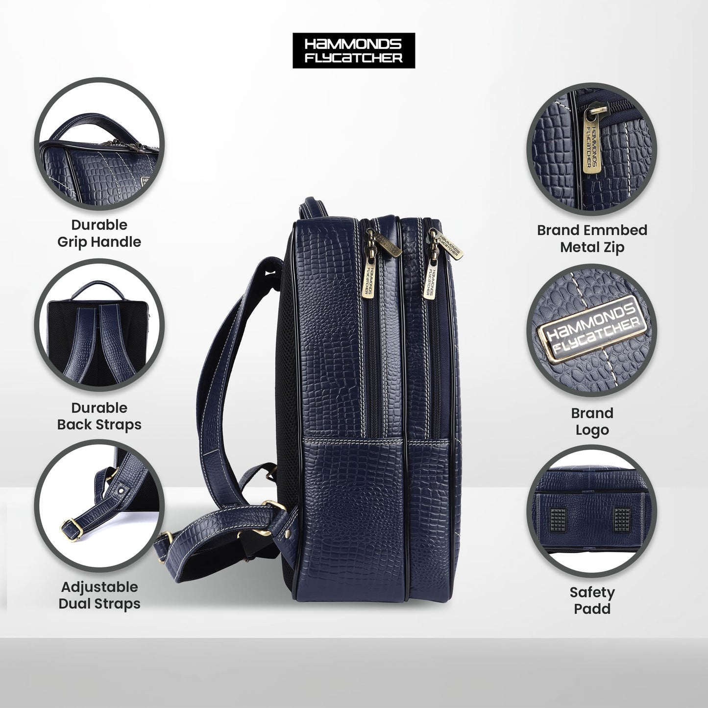 HAMMONDS FLYCATCHER Genuine Leather Laptop Backpack for Men and Women -- image 6