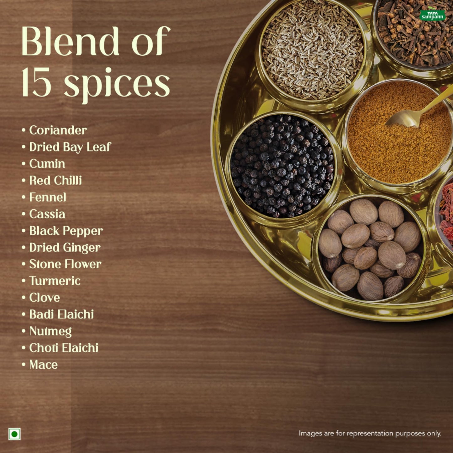 Tata Sampann Garam Masala Powder with Natural Oils, 100g, Crafted by Chef Sanjeev Kapoor, With Chef’s Exclusive Tip, Rich Aroma & Flavour