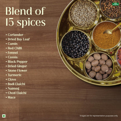 Tata Sampann Garam Masala Powder with Natural Oils, 100g, Crafted by Chef Sanjeev Kapoor, With Chef’s Exclusive Tip, Rich Aroma & Flavour