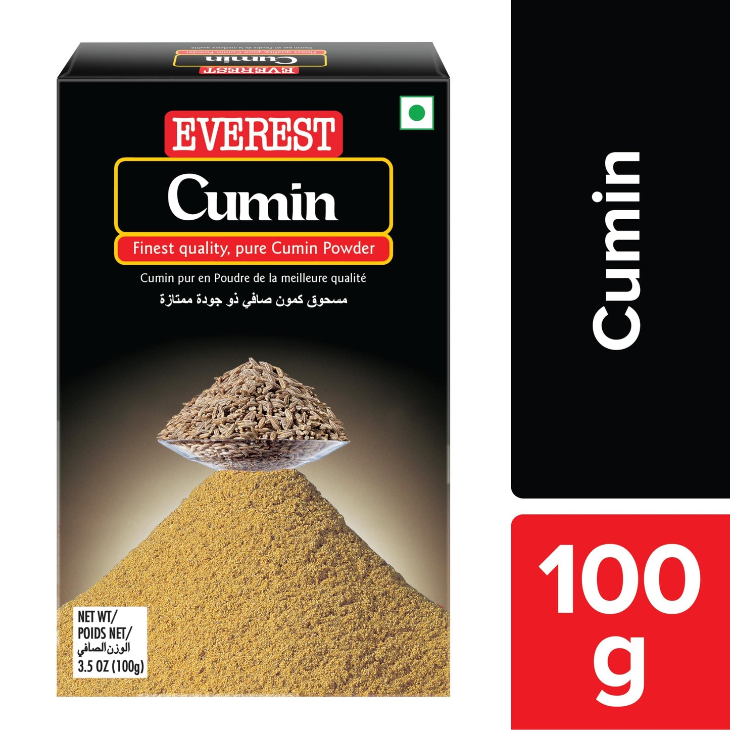 Everest Cumin Powder, Carton, 100 Gram