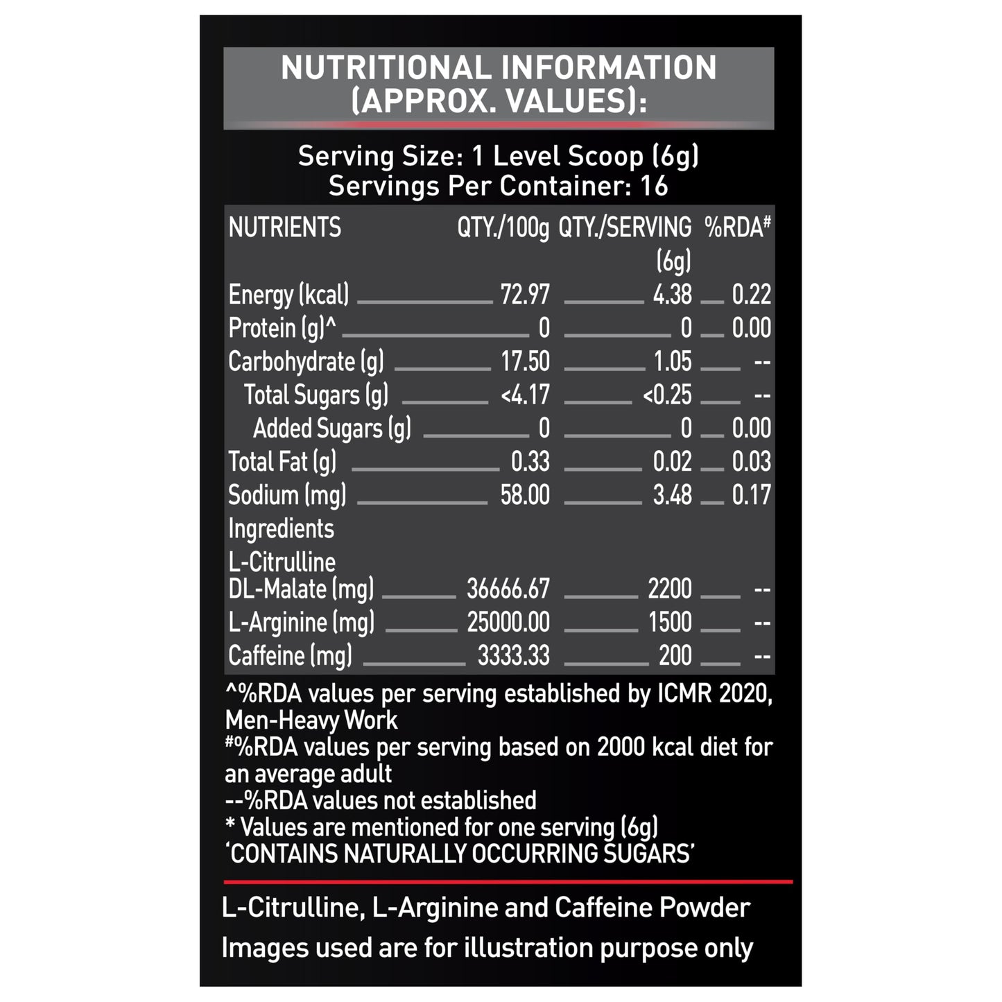 MuscleBlaze Pre Workout 200 (Fruit Splash, 16 servings, 100g) | 200mg C- image 5