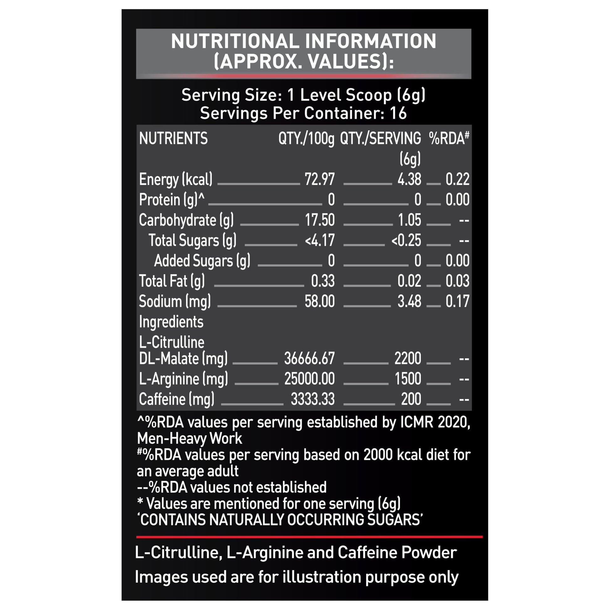 MuscleBlaze Pre Workout 200 (Fruit Splash, 16 servings, 100g) | 200mg C- image 5