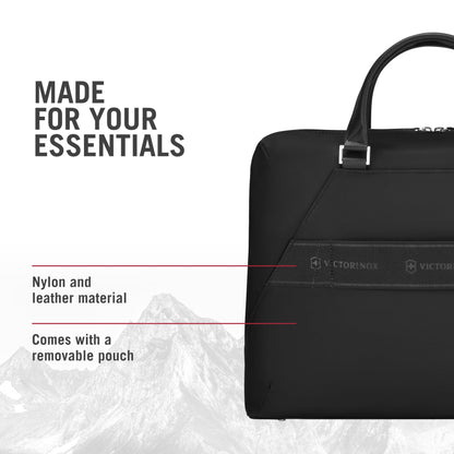 Victorinox Victoria Signature Women Briefcase, 14'' Laptop & 10'' Tablet Pocket, Black, Swiss designed (612209)