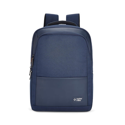 Nasher Miles Oxford Corporate Backpack | Premium Polyester & PU Laptop Backpack 35L | Ideal for Office, College, School & Travel | Men, Women, Boys, Girls (Navy Blue)
