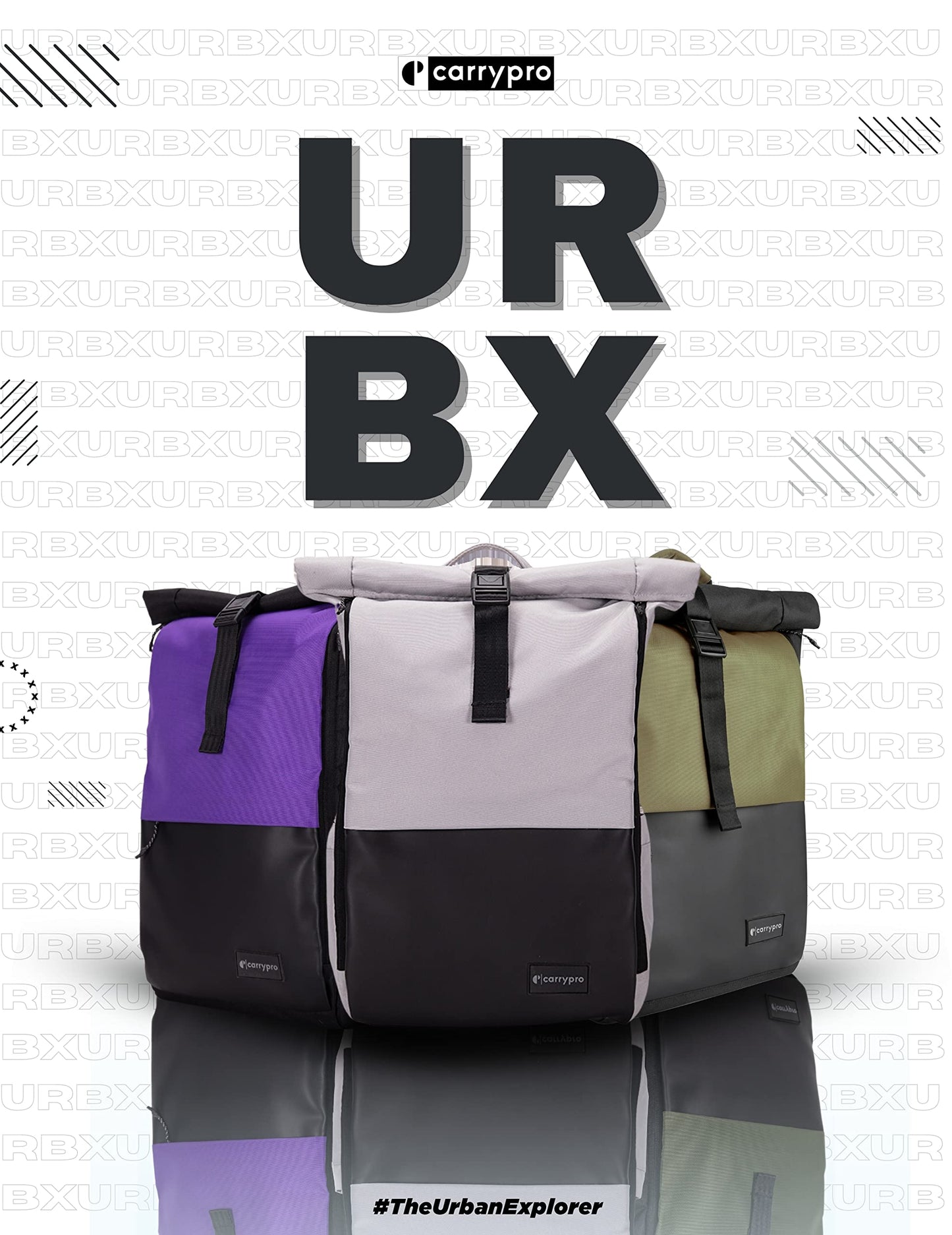 CarryPro URBX 25 Ltrs(Mist Grey), Urban Exploration Laptop Backpack(16- image 3