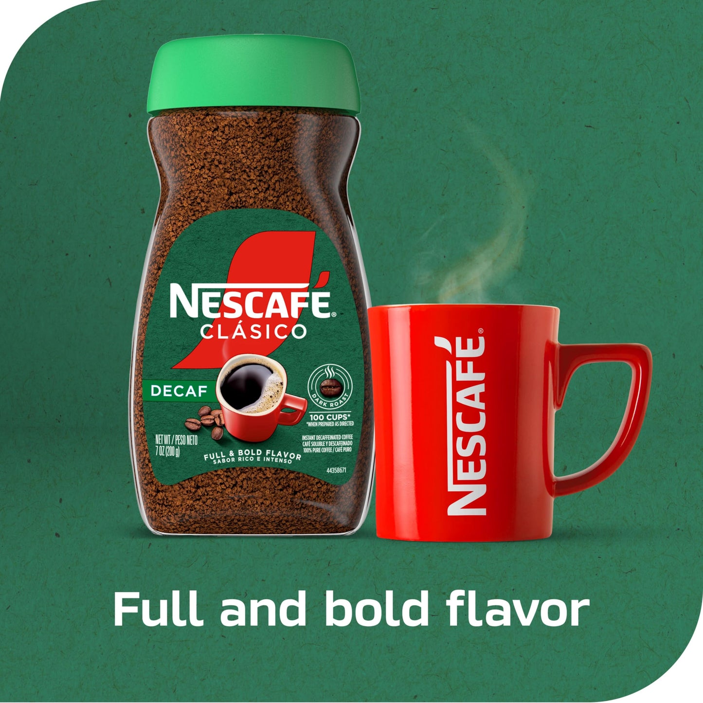 Nescafé Clasico Decaf Coffee, 7.05 oz ℮ 200 g