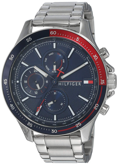 Tommy Hilfiger Bank Blue Men Watch TH1791718W/NCTH1791718