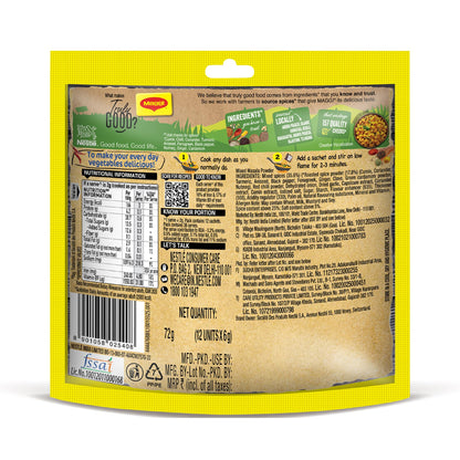 MAGGI Masala-Ae-Magic Vegetable Masala, All In One Powder | 72 Grams Pouch (6 G x 12 Sachets)